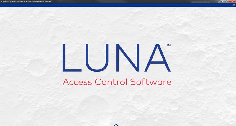 Keyscan LUNA Software Screenshot - Home Screen
